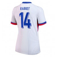 Camisa de Futebol França Adrien Rabiot #14 Equipamento Secundário Mulheres Europeu 2024 Manga Curta